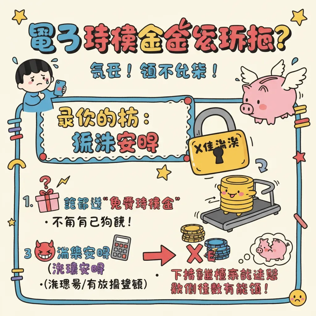 電子體驗金怎麼玩？避開流水要求與出金限制